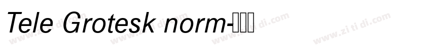 Tele Grotesk norm字体转换